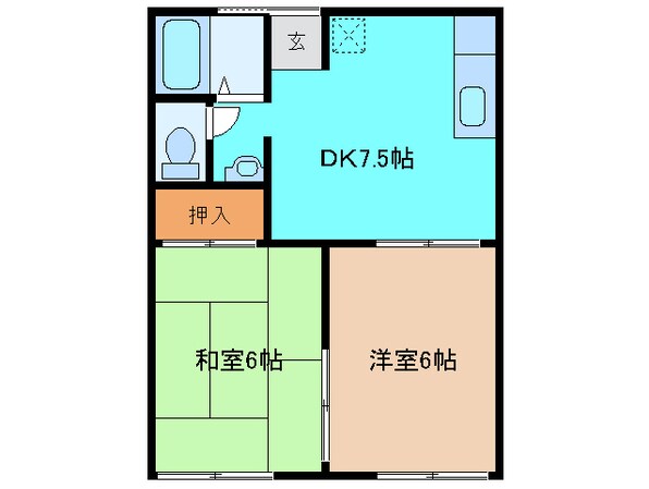 松阪駅 徒歩28分 1階の物件間取画像